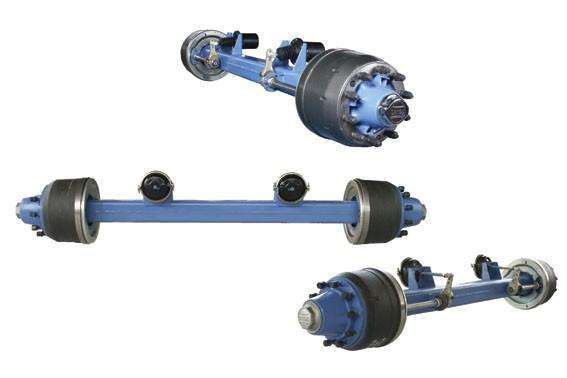 8t 20t Lowboy Semi Trailer Axle Image1