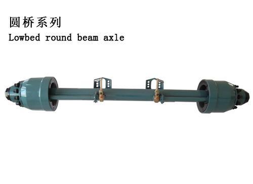 Round Axle Tube Beam Lowbed Semi Trailer Axle Image1
