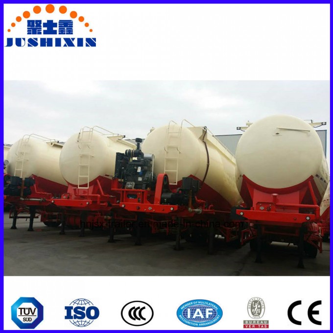 China Bulk Cement Tank Semi Trailer 2axle or 3 Axle 30-60m3 Image1