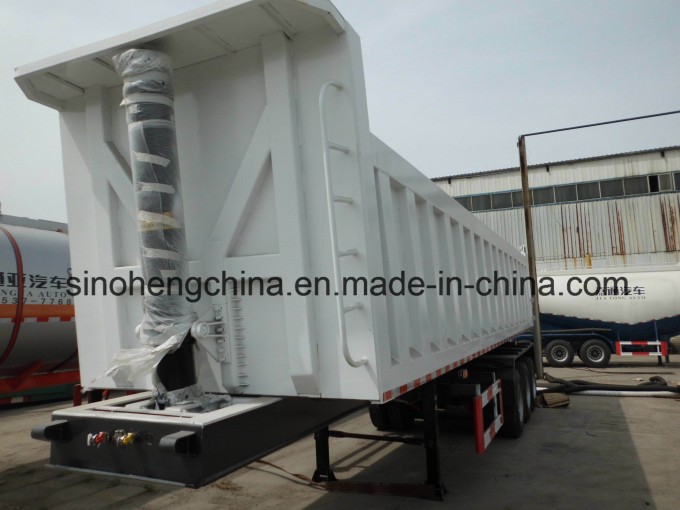 2017 New Good Quality Rear Dump Semi Trailer 3 Axles Image1