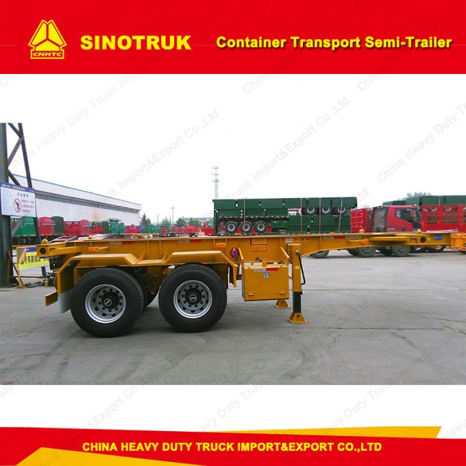 20FT Flatbed Container Semi Trailer/Skeleton Semi Trailer 2 Axle Image1