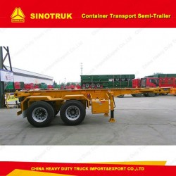 20FT Flatbed Container Semi Trailer/Skeleton Semi Trailer 2 Axle