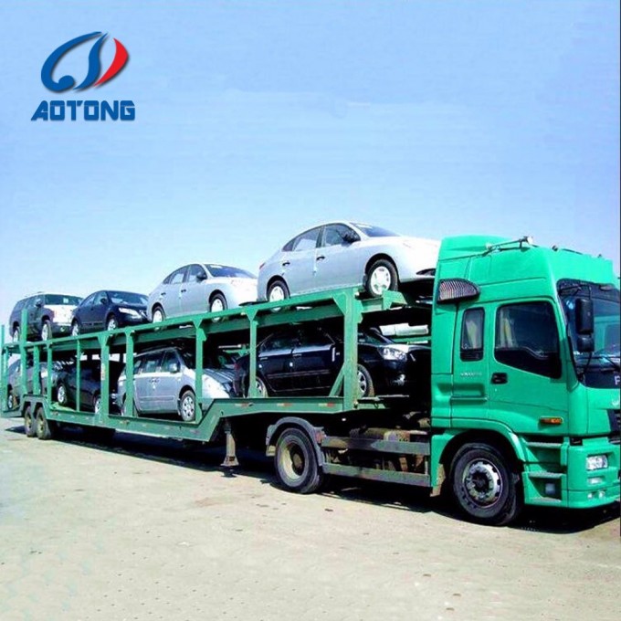 Heavy Duty Double/Tri Axle for 6/8cars Transporting Car Carrier Trailers Image1