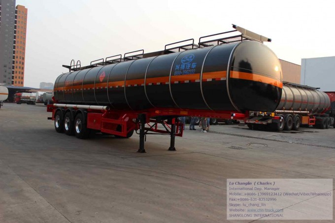 Asphalt Transport Semi Trailer 3 Axles 30-35 Cbm Image1