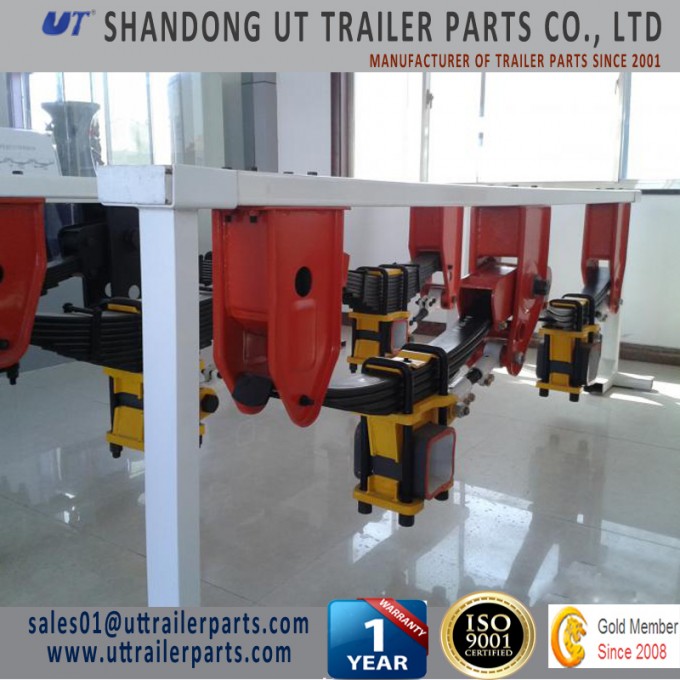 Fuwa Type Mechanical Suspension Three Axle / Tridem Overlung / Underslung with Leaf Spring Image1