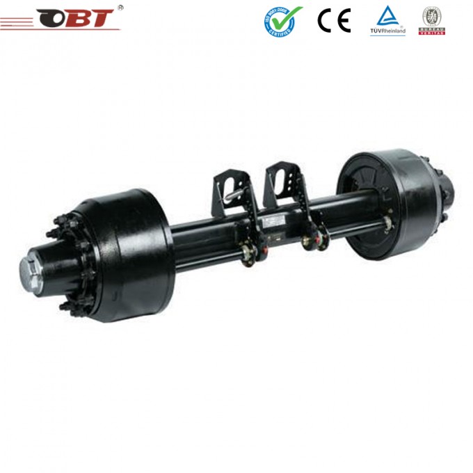 16t American Type Trailer Parts Axle with Brake Drum Image1