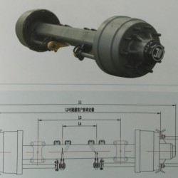 High Quality Trailer Axle American Type Outboard Axle From Manufacturer