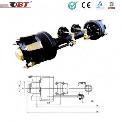 OEM Customized 13t American Type Semi Trailer Axle for Tractor