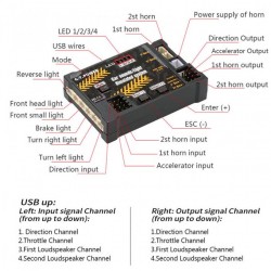 911124-Car Sounds/Light Simulated System for Road Grader Climbing Car SUV Truck RC Car