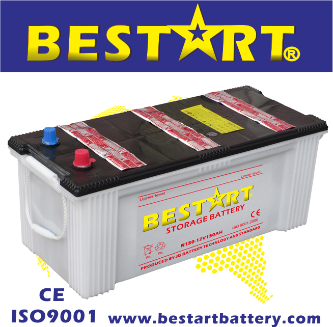 N150 12V 150ah Dry Charged Car Battery Truck Battery Image1