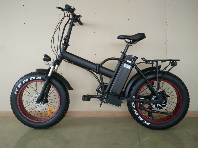 20′′ Foldable Fat Tire E Bicycle Dirt Bike Beach Bike Image1