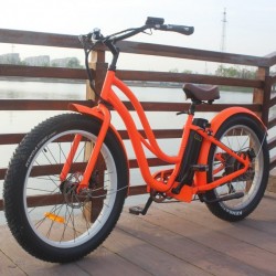 48V Mountain Fat Tire Electric Sport Bike 500W for Woman