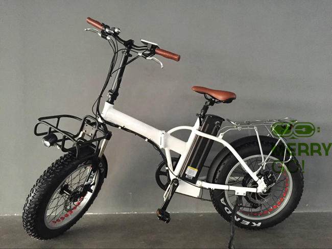2017 Latest and Upgraded 48V 500W Electric Fat Tyre Folding Bike Image1
