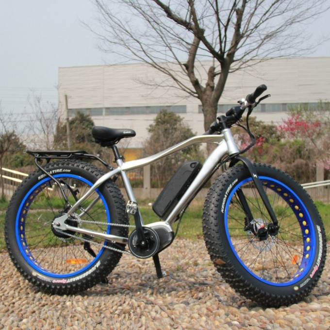 26*4.0 Inch Fat Tire MID Drive Electric Bicycle Image1