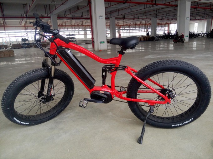 2017 New Design Full Suspension Electric Bike with Fat Tyre Image1