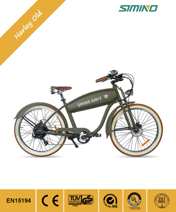 Harley Style Old School Vintage Electric Bicycle Image1