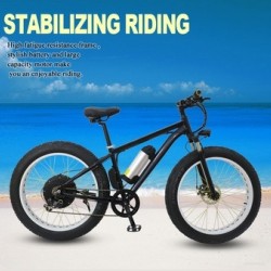 26*4" Tire 250W to 500W Power Assist Bicycle Sandbeach Bike 48V Lithium Battery