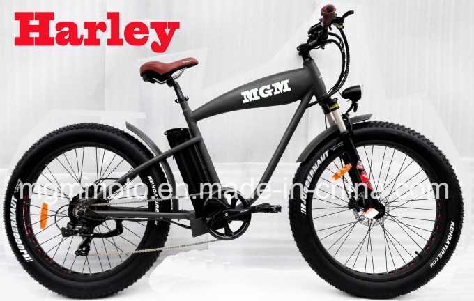 Harley Fat Tire Bike 26inch Mountain Beach Cruiser Electric Bike Image1