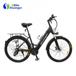 Shuangye 26′′ 28′′ Hidden Battery LCD Display Electric Mountain Bike