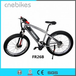 26 Inch Fat Tire Electric Bike Snow Beach Cruiser Bicycle