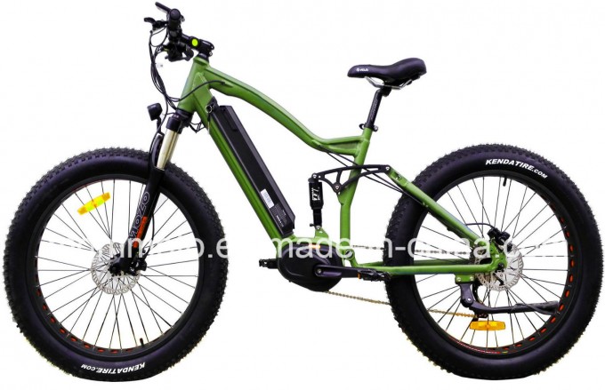 500W Big Power Fat Tire MID Drive Mountain Electric Bicycle Image1