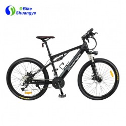 26 Inch Aluminum Frame Electric Assist Mountain Bike with Rear Shocks