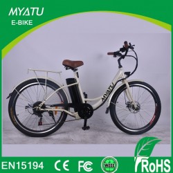 Steel Frame Retro Electric City Bike 26 Inch From Myatu