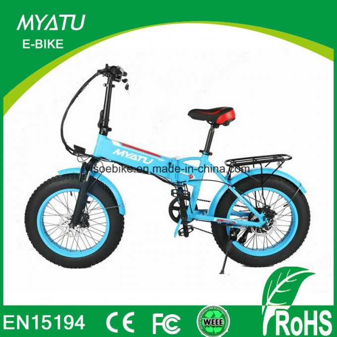 20 Inch 36V Folding Electric Fat Bike with Hidden Battery Image1