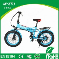 20 Inch 36V Folding Electric Fat Bike with Hidden Battery