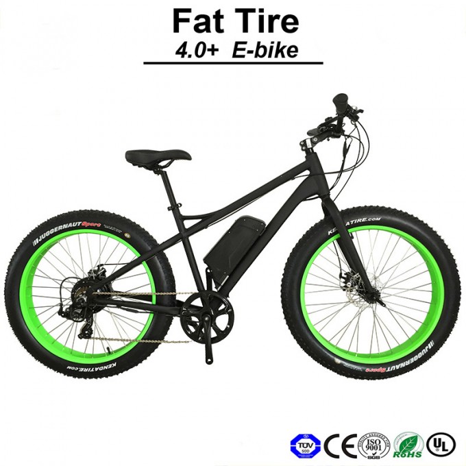 Big Power 500W 4.0 Tire Electric Snow Beach Bicycle Image1