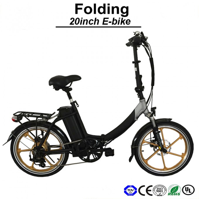 20 Inch Electric Folding Bike with Lithium Battery E Bicycle Image1