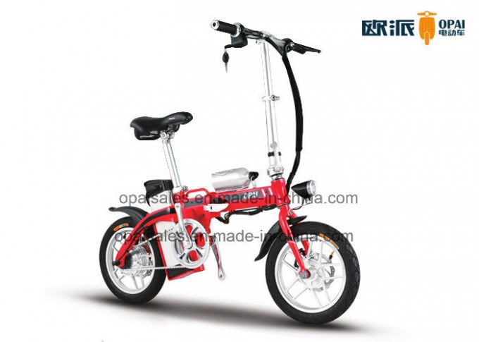 E-Bike Foldable 48V10ah Lithium Battery Electric Folding Bicycle 14′′ Wheel Image1