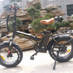 Folding 20inch High Speed Big Tire Snow Beach Electric Foldable Bike