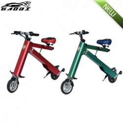 Red and Green Unique Design Patent Environmental Durable Portable Folding Electric Bike
