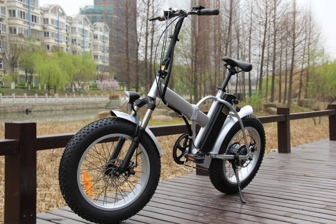 20′′ Foldable Fat Tire Electric Bicycle Lithium Battery Image1
