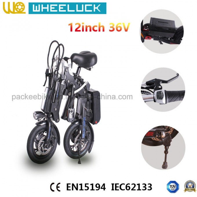 CE 12-Inch Folding Electric Bicycle Image1