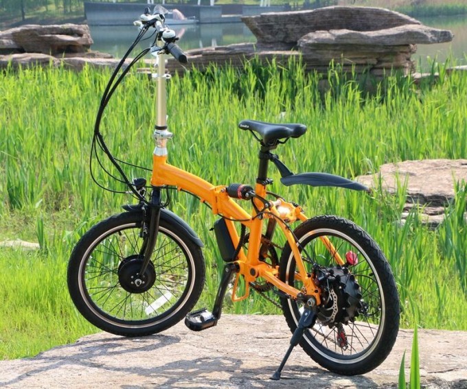 36V 250W Foldable Electric Bike with 36V 9ah Battery Image1