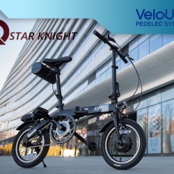 14-Inch Folding Electric Bike with Brushless Motor