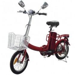 Light Folding Bike with Basket and LED Headlight (FB-006)