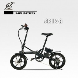 16′′ Folding Electric Bicycle with 36V 250W Rear Motor