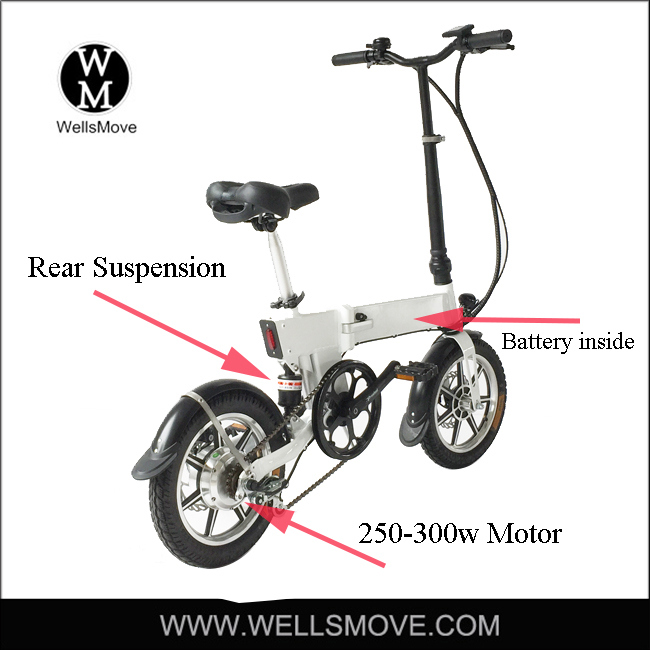 2017 Italian Design 14 Inch Foldable/Portable Electric Battery Power Bike Image1