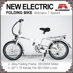 Alloy V-Brake Folding Electric Bicycle Lithium-Ion Bike