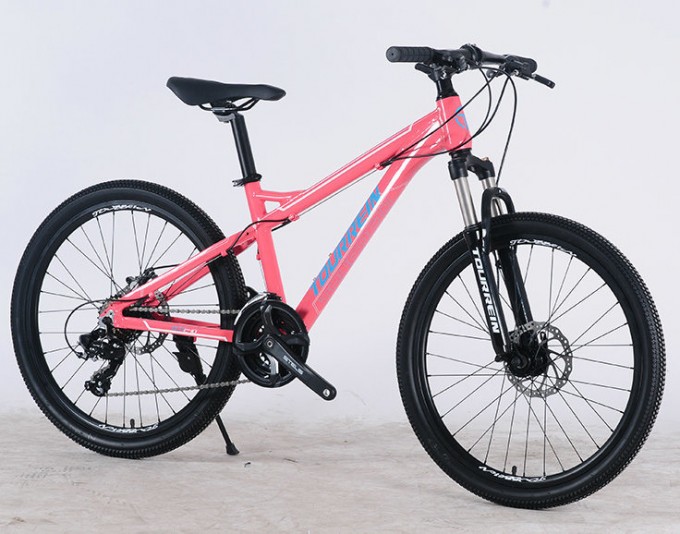 24 26′′ Aluminum Alloy Suspension 21 Speed Customized Mountain Bike Image1