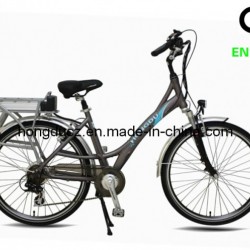 250W Brushless Cheap Electric City Bike with Fork Suspension