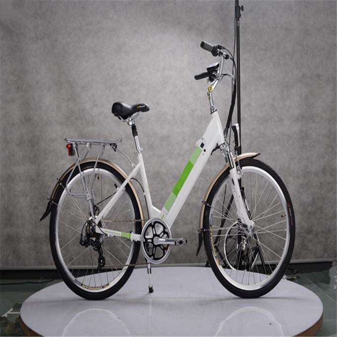 Alloy Suspension City E Bike for Woman Image1