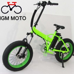 Suspension Fork 20′ Fat Tire Folding Electric Bike