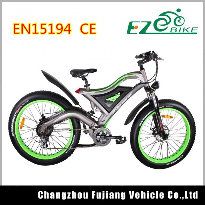 48V 750W Bafang Motor Suspension Fork Fat Tire Ebike Image1