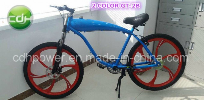 Colorful Gas Bike, Racing Motor Bicycle 26 Inch Mountain Bike, Suspension Fork Image1
