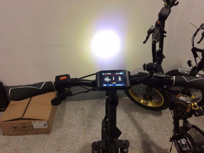 20"Multi-Color Display Electric Mountain Bike with Full Suspension (TDN05F) Image1