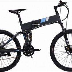 Front and Rear Suspension Foldable Mountain E Bike Lithium Battery